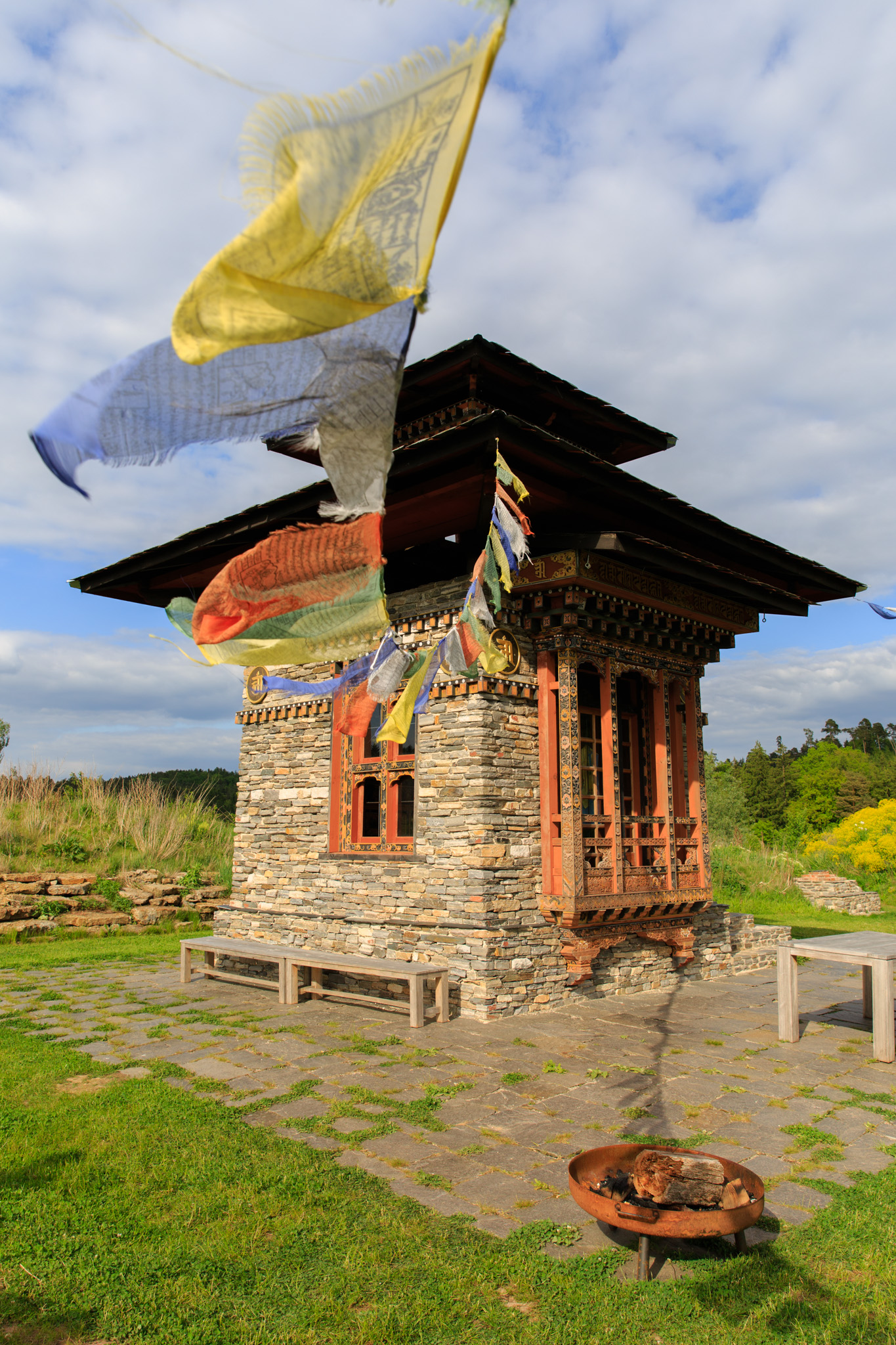 Bhutan-Tempel im Schlosspark Dennenlohe