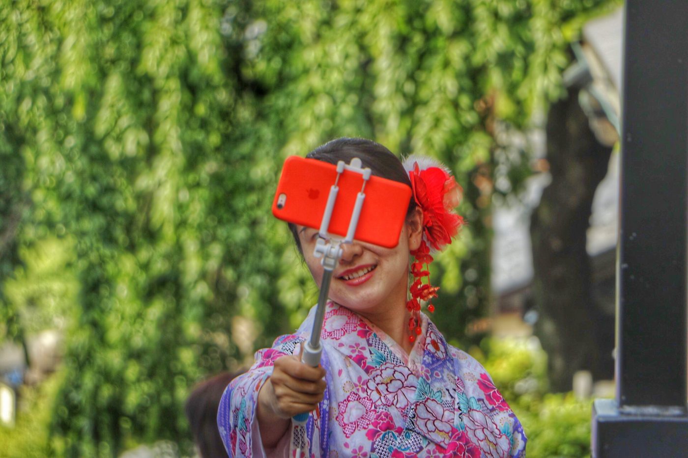 Selfie, Kimono, Kyoto, Japan