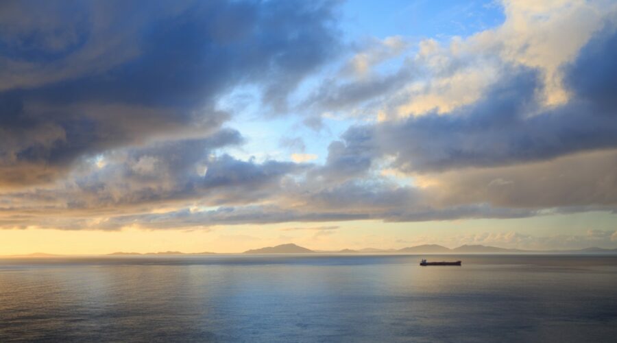 Isle of Skye, Schottland, Sonnenuntergang am Meer