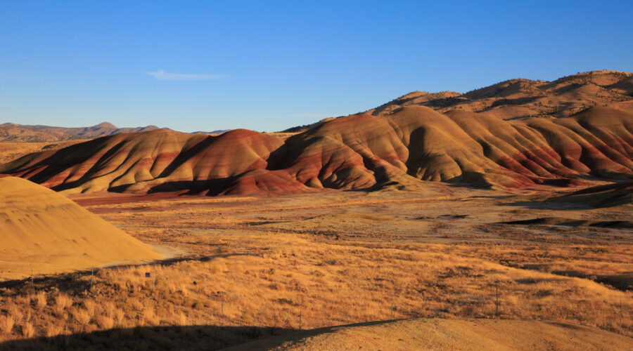 Painted Hills John Day Fossil Beds Oregon Abendsonne