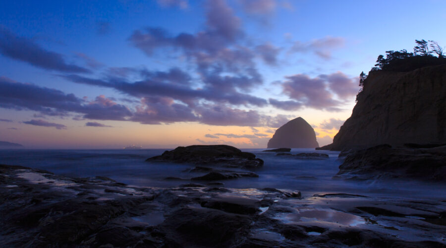 Cape Kiwanda Abenddämmerung Oregon Pazifik