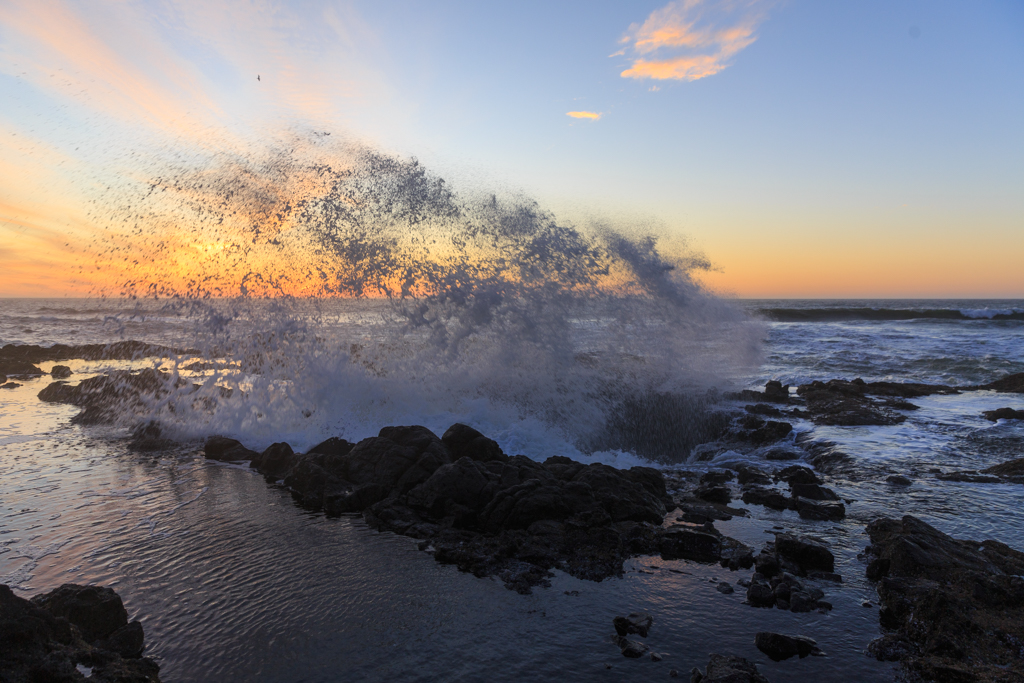 Photo: Wasserspeier und Meerfontänen: Cape Perpetua