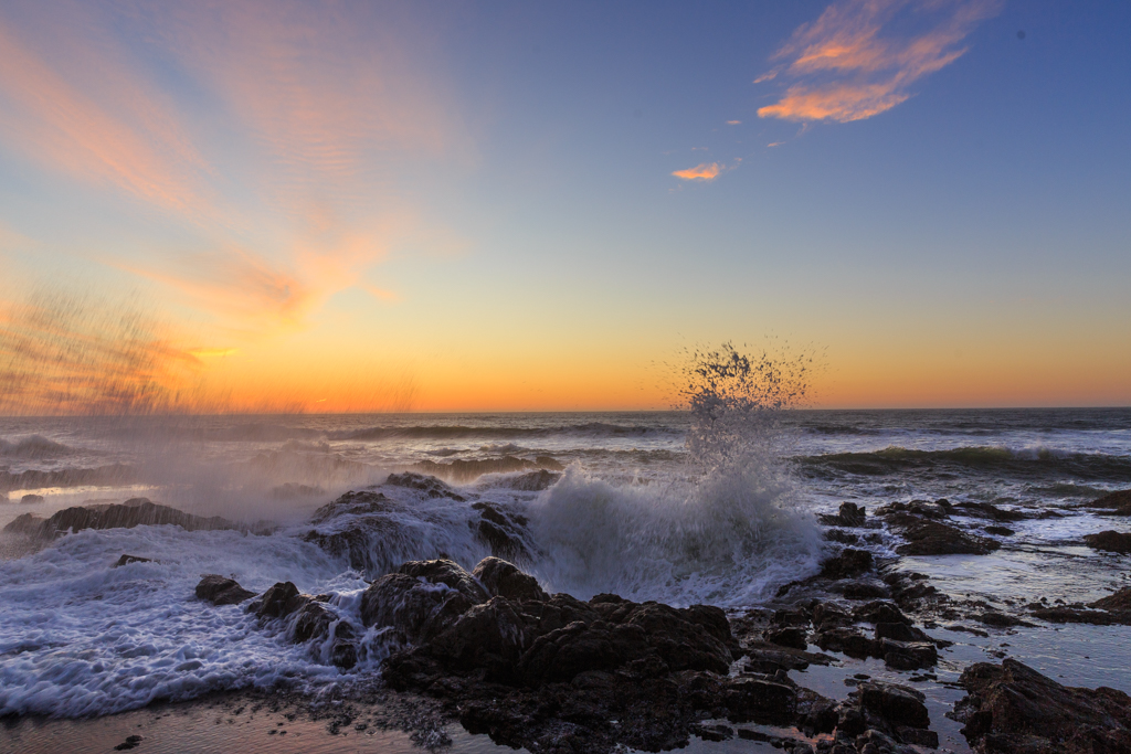 Photo: Wasserspeier und Meerfontänen: Cape Perpetua