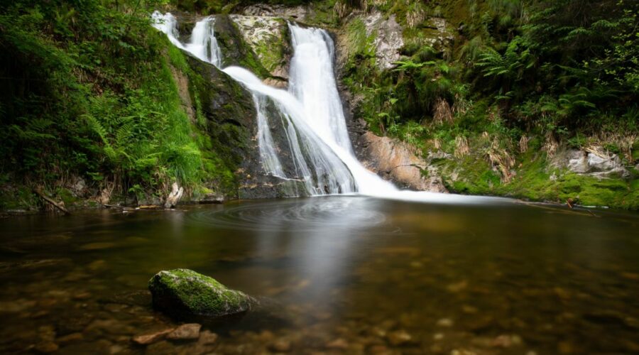 Die unterste Stufe der Allerheiligen-Wasserfälle
