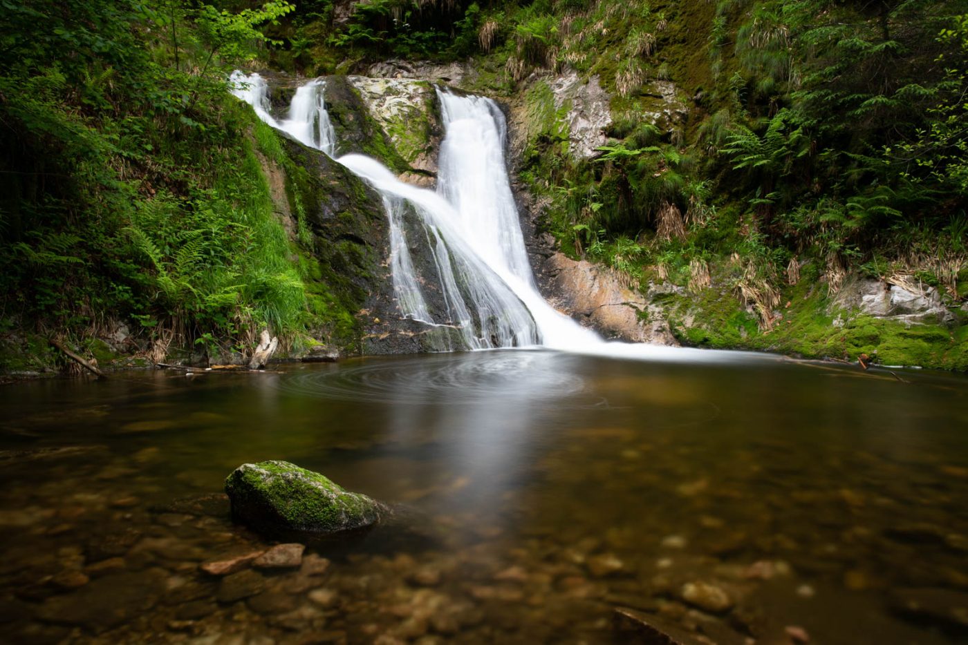 Die unterste Stufe der Allerheiligen-Wasserfälle