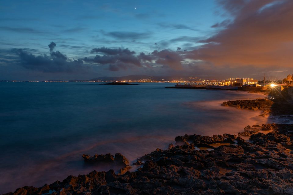 Abendlicher Blick nach Palma de Mallorca