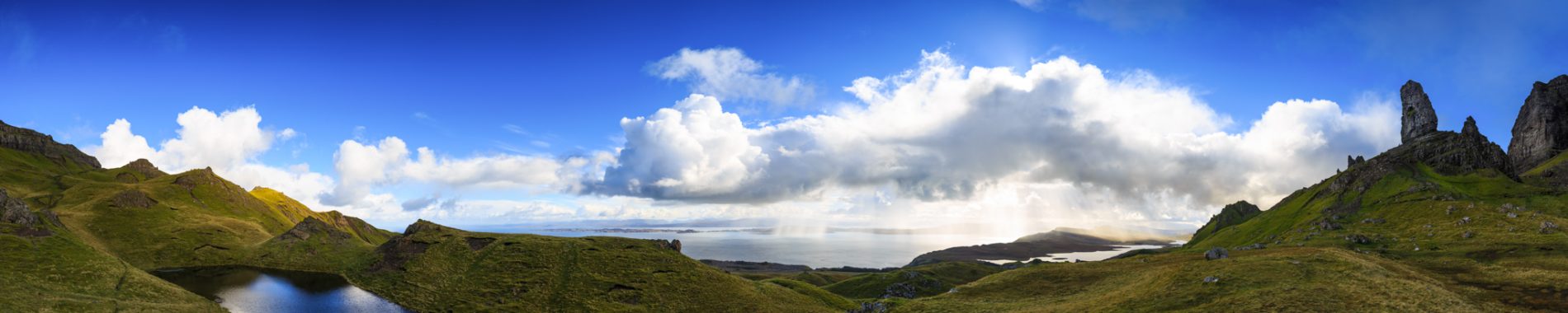 Panorama-Photo mit See und Horizont von Sylvia Knittel