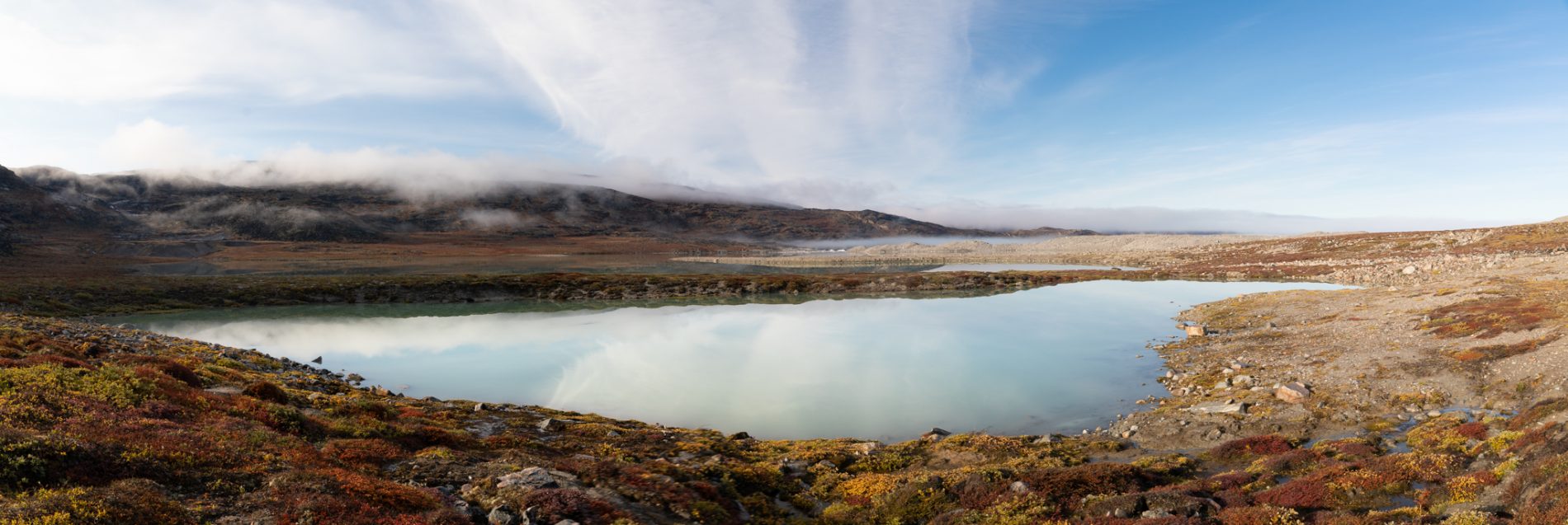 Camp Eqi, Grönland, Gletscher, See