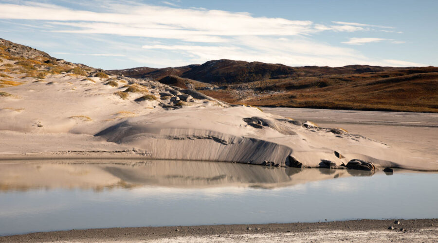 Sandwüste in Grönland, bei Kangerlussuaq