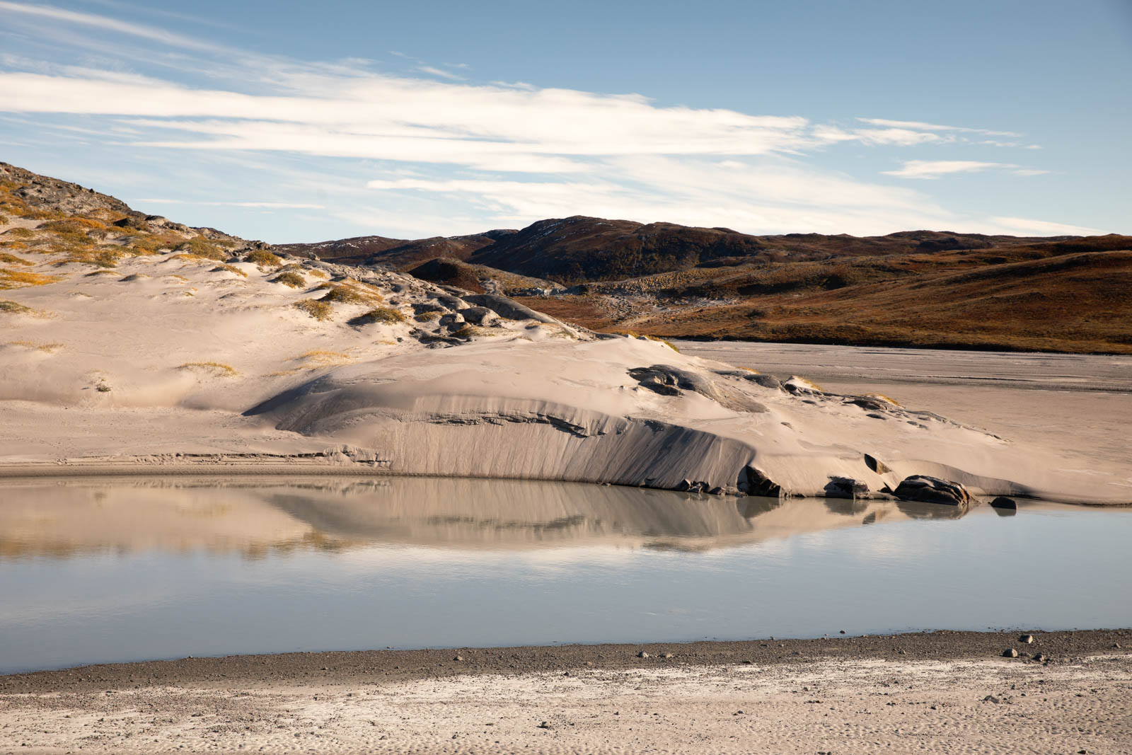Sandwüste in Grönland, bei Kangerlussuaq