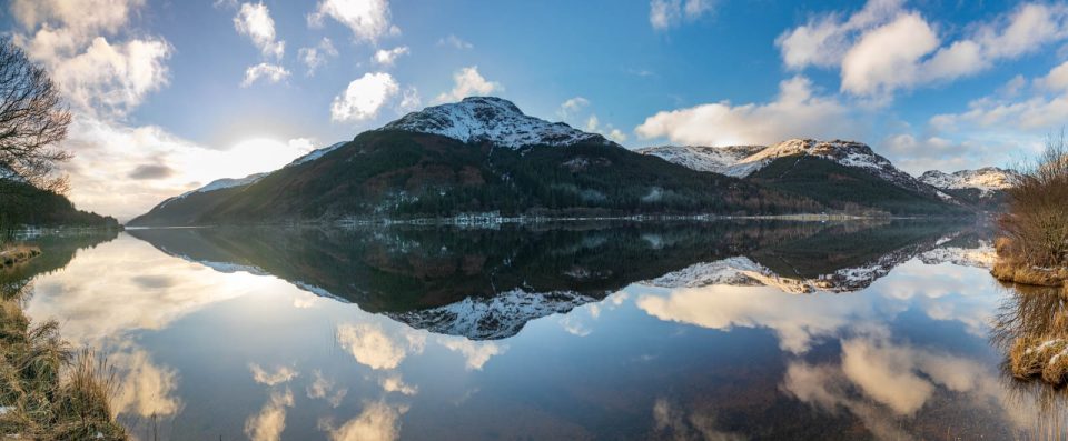 Spiegelung in Loch Eck, Schottland