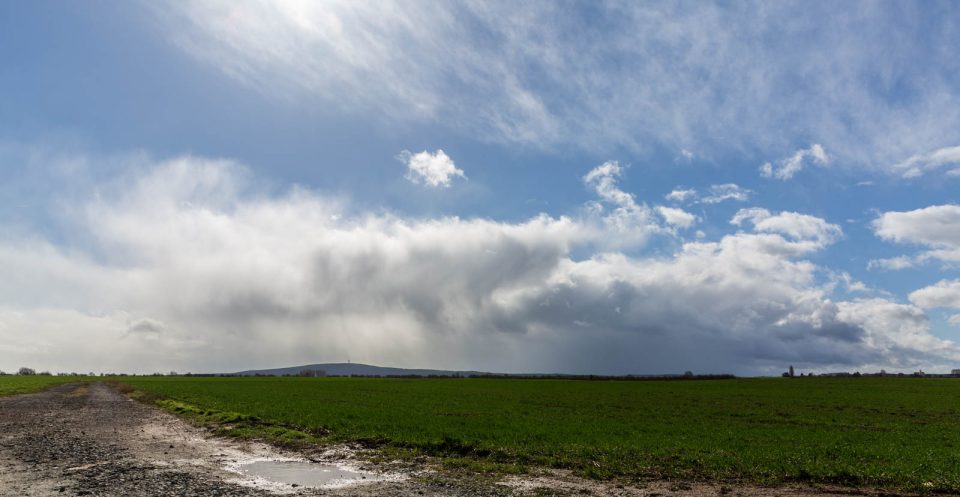 Sturmwolke nördlich von Frankfurt