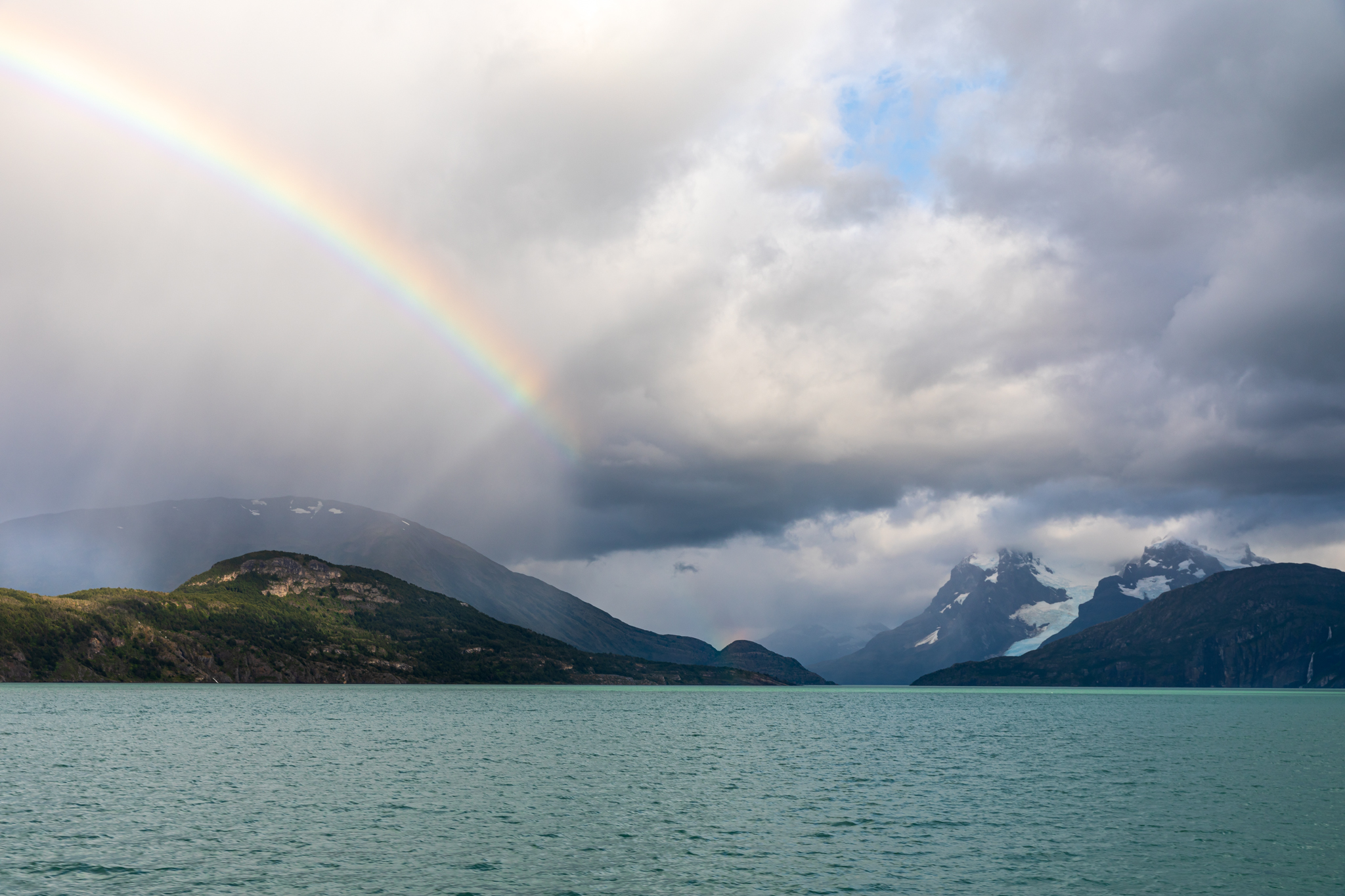 Fjord Ultima Esperanza, Cerro Balmaceda, Gletscher, Chile, Patagonien,