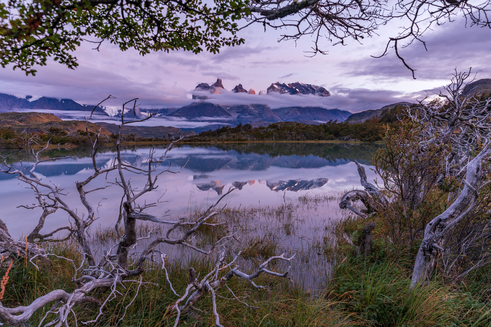 Chile, Patagonien, Torres del Paine, Sonnenaufgang