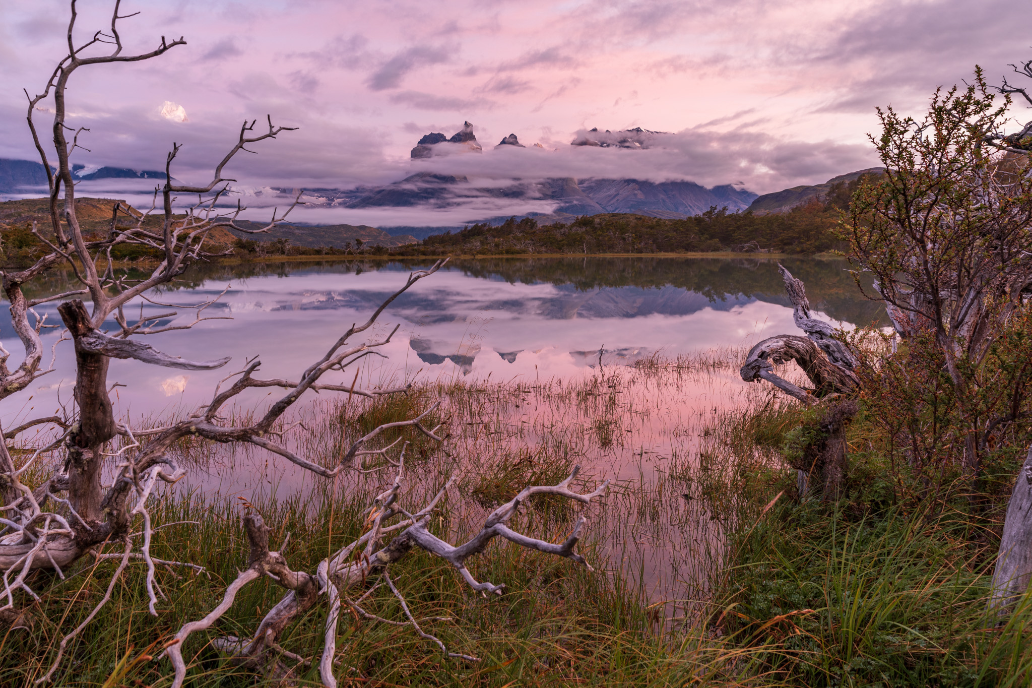 Chile, Patagonien, Torres del Paine, Sonnenaufgang