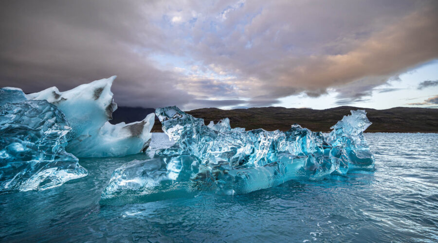 Eisberge in Narsaq, Grönland